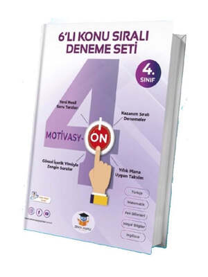 Zeka Küpü Yayınları 4. Sınıf 6 lı Konu Sıralı Motivasyon Deneme Seti - 1