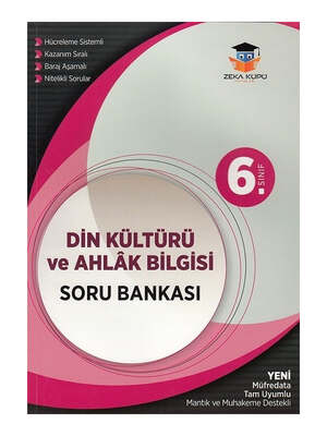 Zeka Küpü Yayınları 6. Sınıf Din Kültürü ve Ahlak Bilgisi Soru Bankası - 1