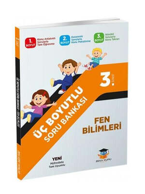 Zeka Küpü Yayınları 3. Sınıf Üç Boyutlu Fen Bilimleri Soru Bankası - 1