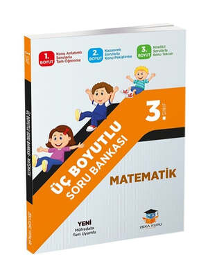 Zeka Küpü Yayınları 3. Sınıf Matematik Üç Boyutlu Soru Bankası - 1