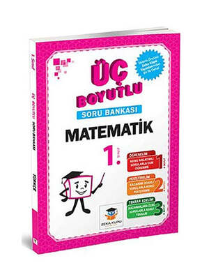 Zeka Küpü Yayınları 1. Sınıf 3 Boyutlu Matematik Soru Bankası - 1